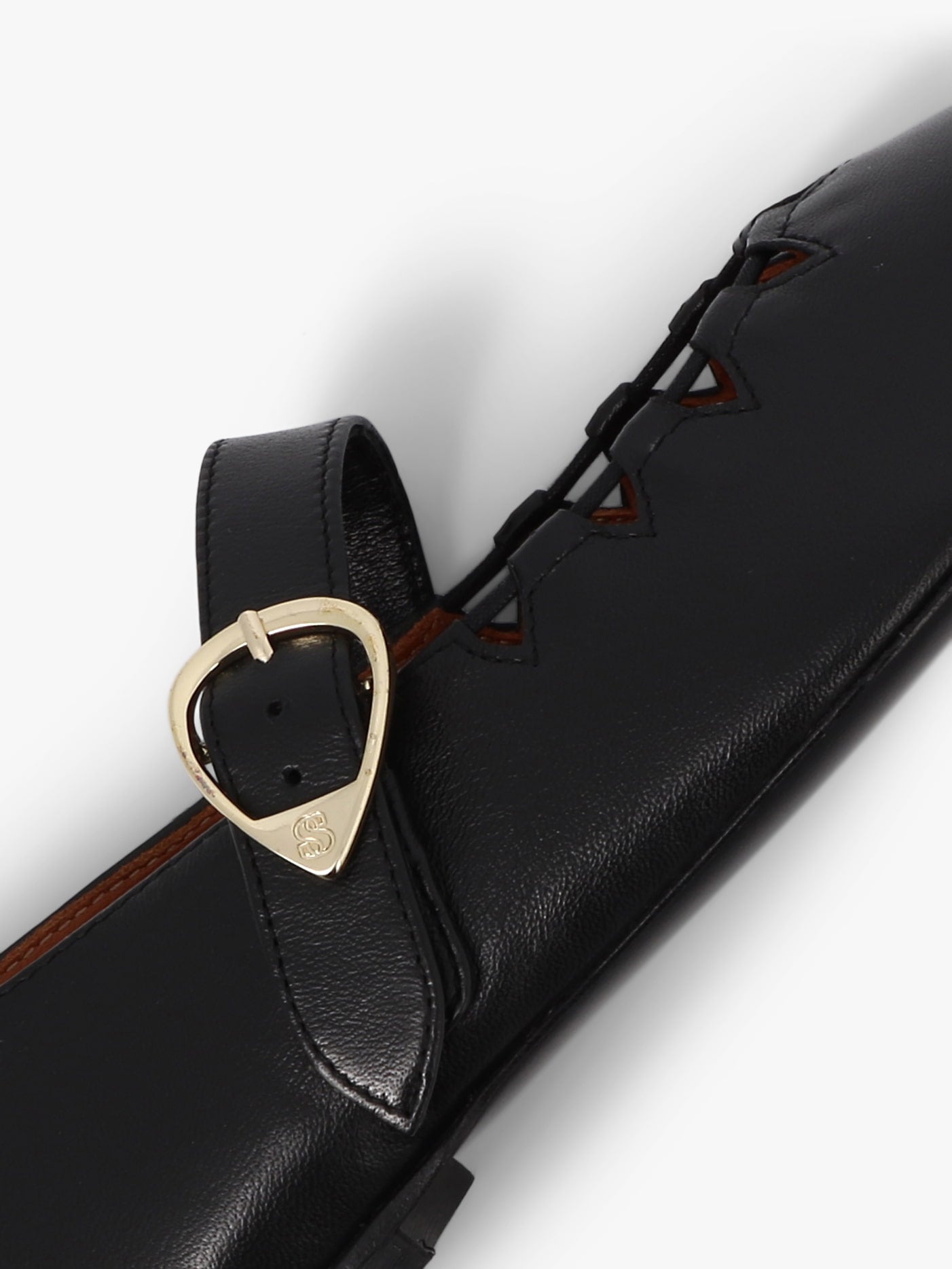 Socque Paris - Ginger Noir - Ballerine plate et souple en cuir noir.