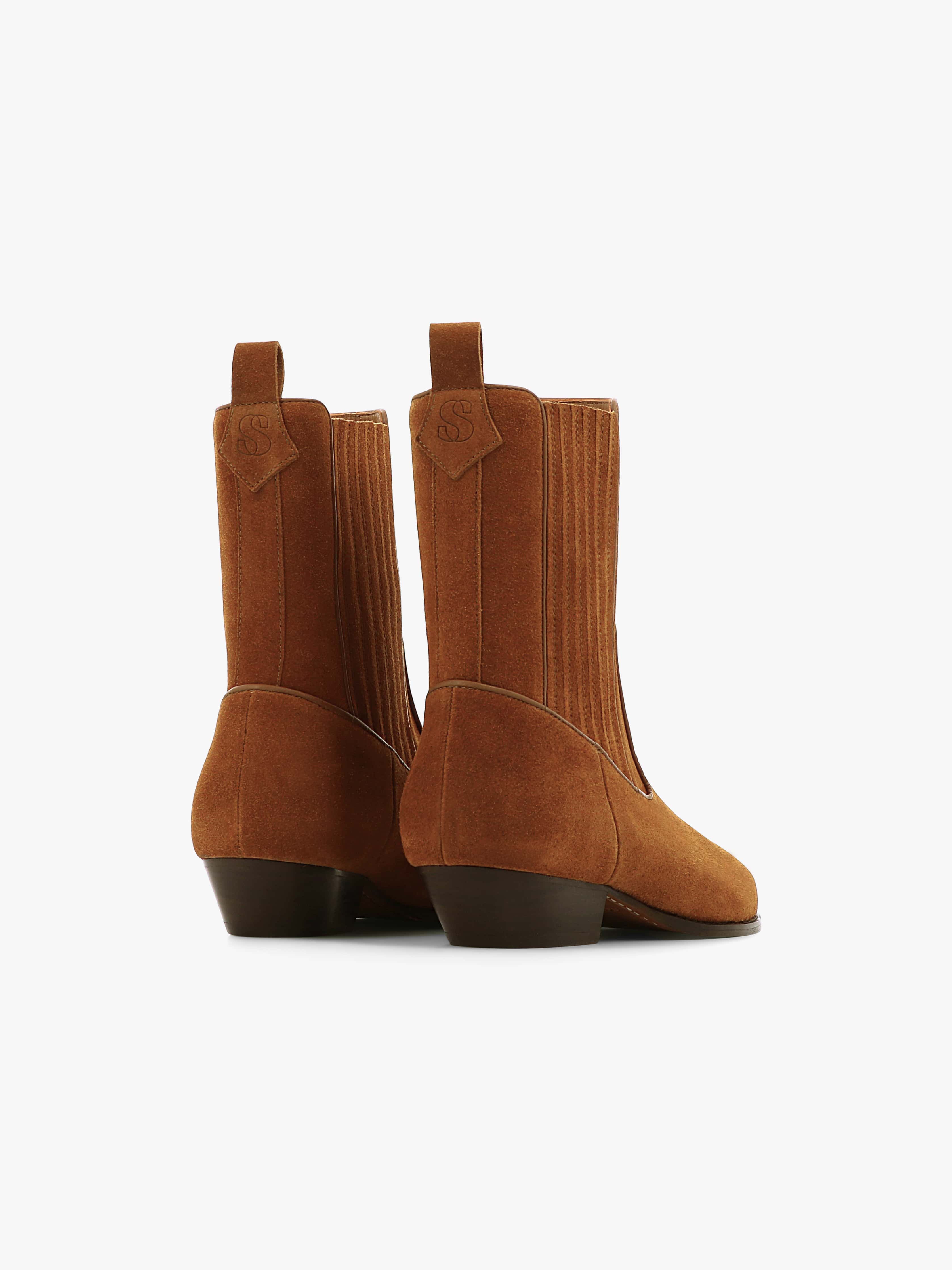 Socque-Abbey-Santiag-Daim-Camel-Back