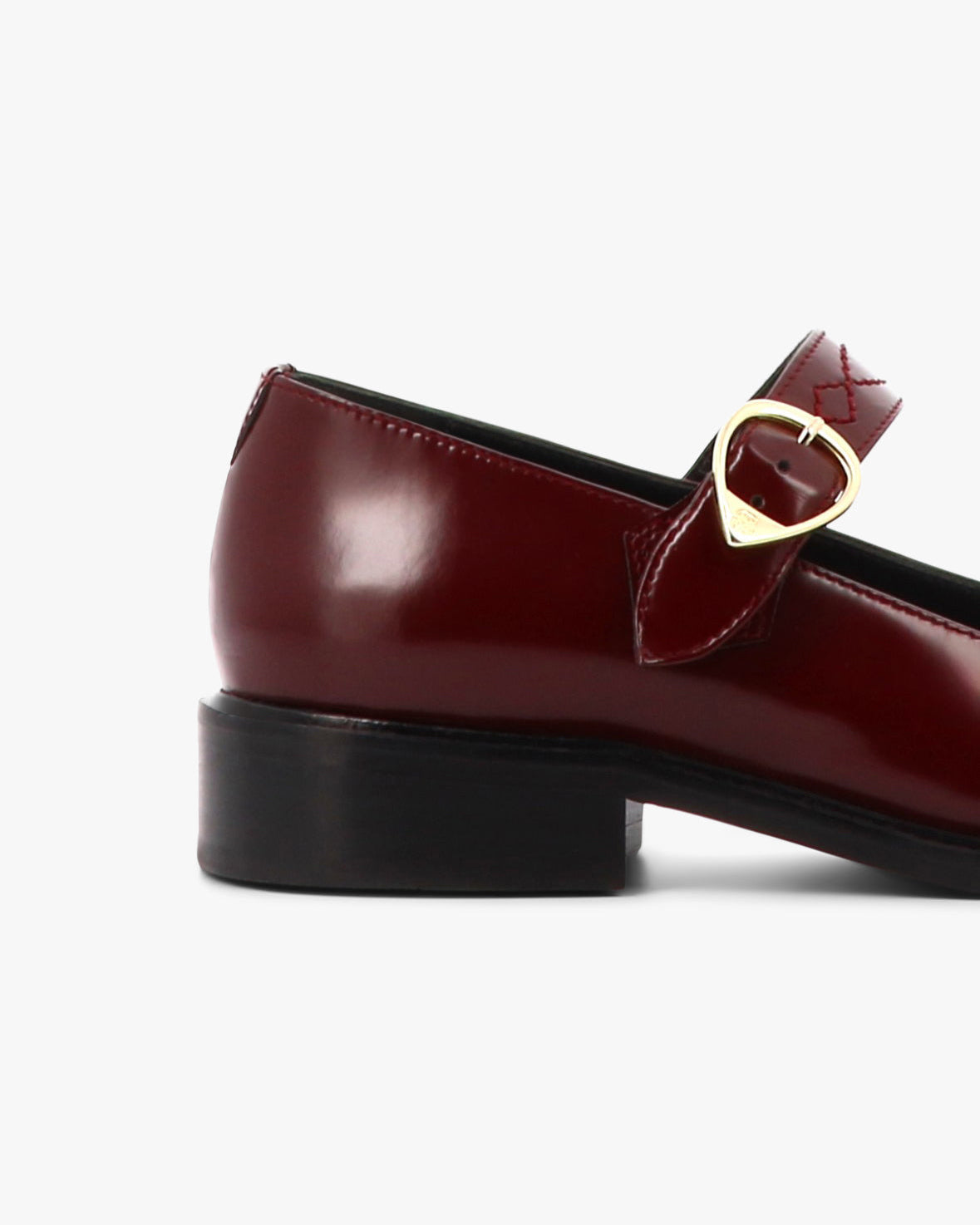 Socque-Ballerine-Maryjane-Dolly-Cuir-Polido-Bordeaux-Profil