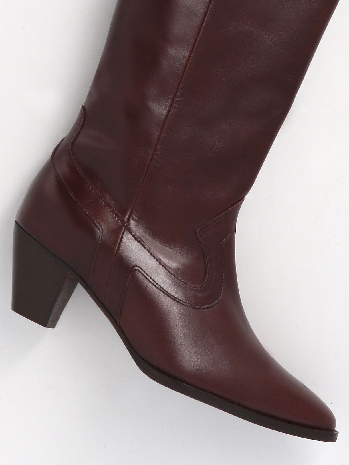 Socque-Bottes-Santiags-Dakota-chocolat-Marron-up