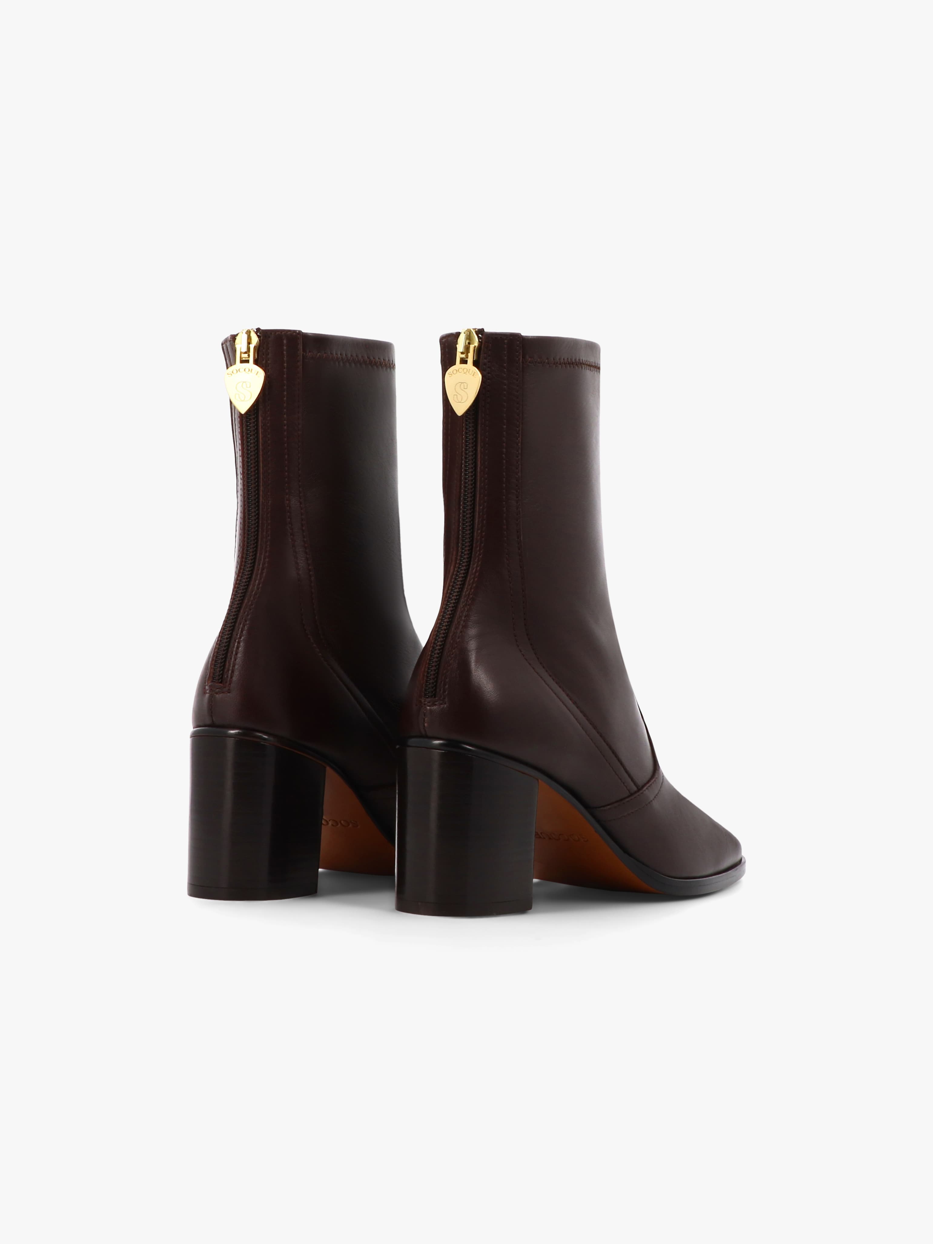 Socque-Cliff-bottine-cuir-marron-talon-back