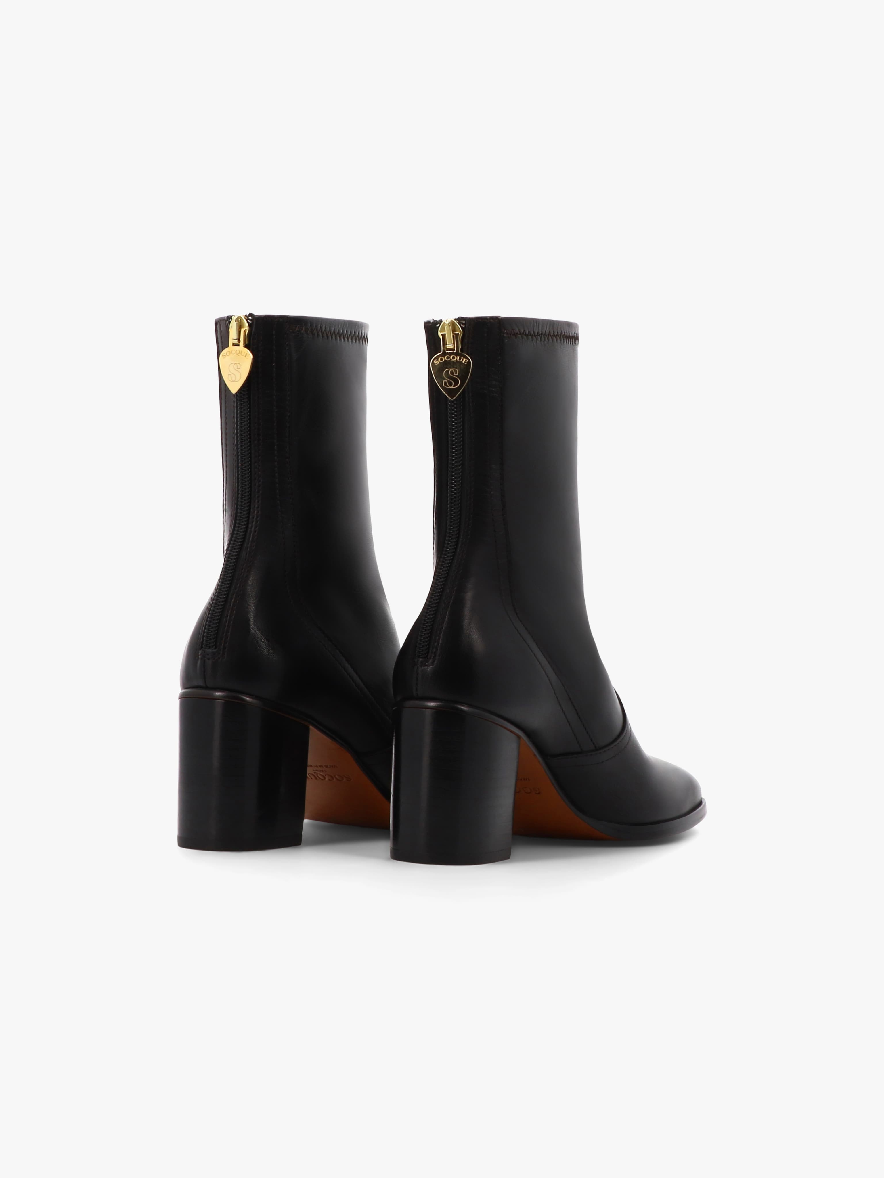 Socque-Cliff-bottine-cuir-noir-talon-back