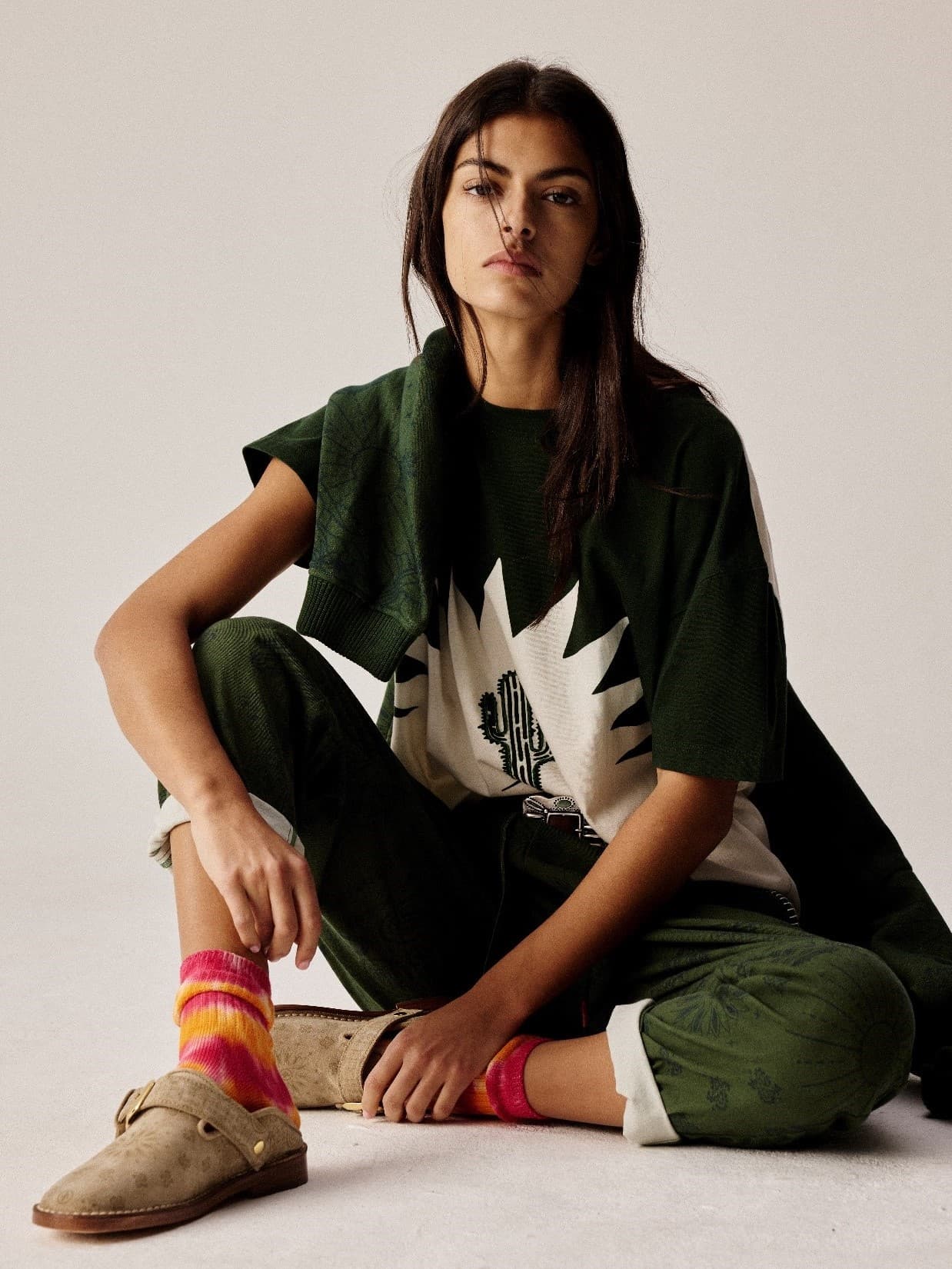 Socque-Paris-Arizona-Love-Bandana-Lucca-Daim-Taupe-Mule