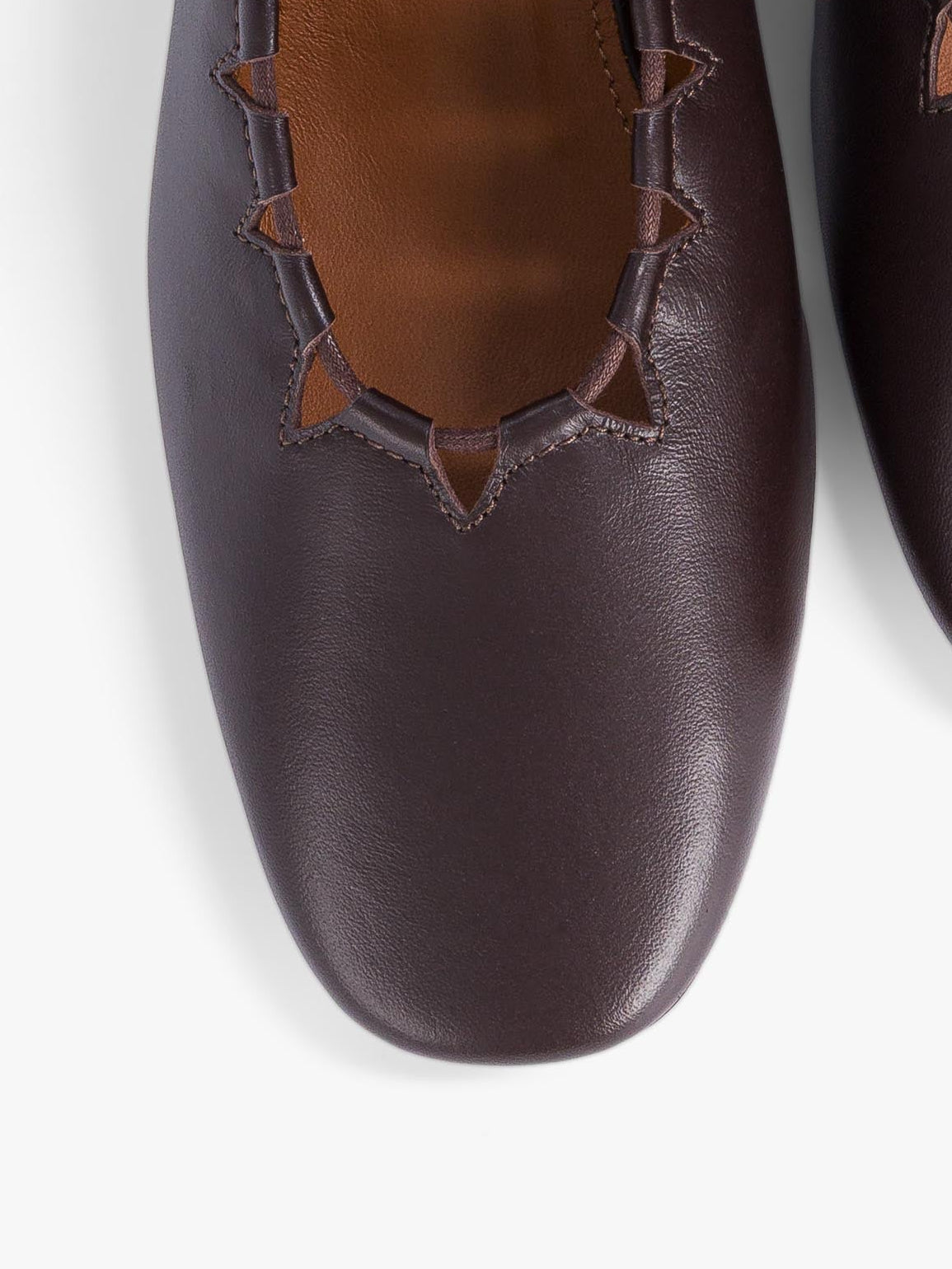 Socque-Paris-Ballerine-Escarpin-Moune-Cuir-Chocolat-Top