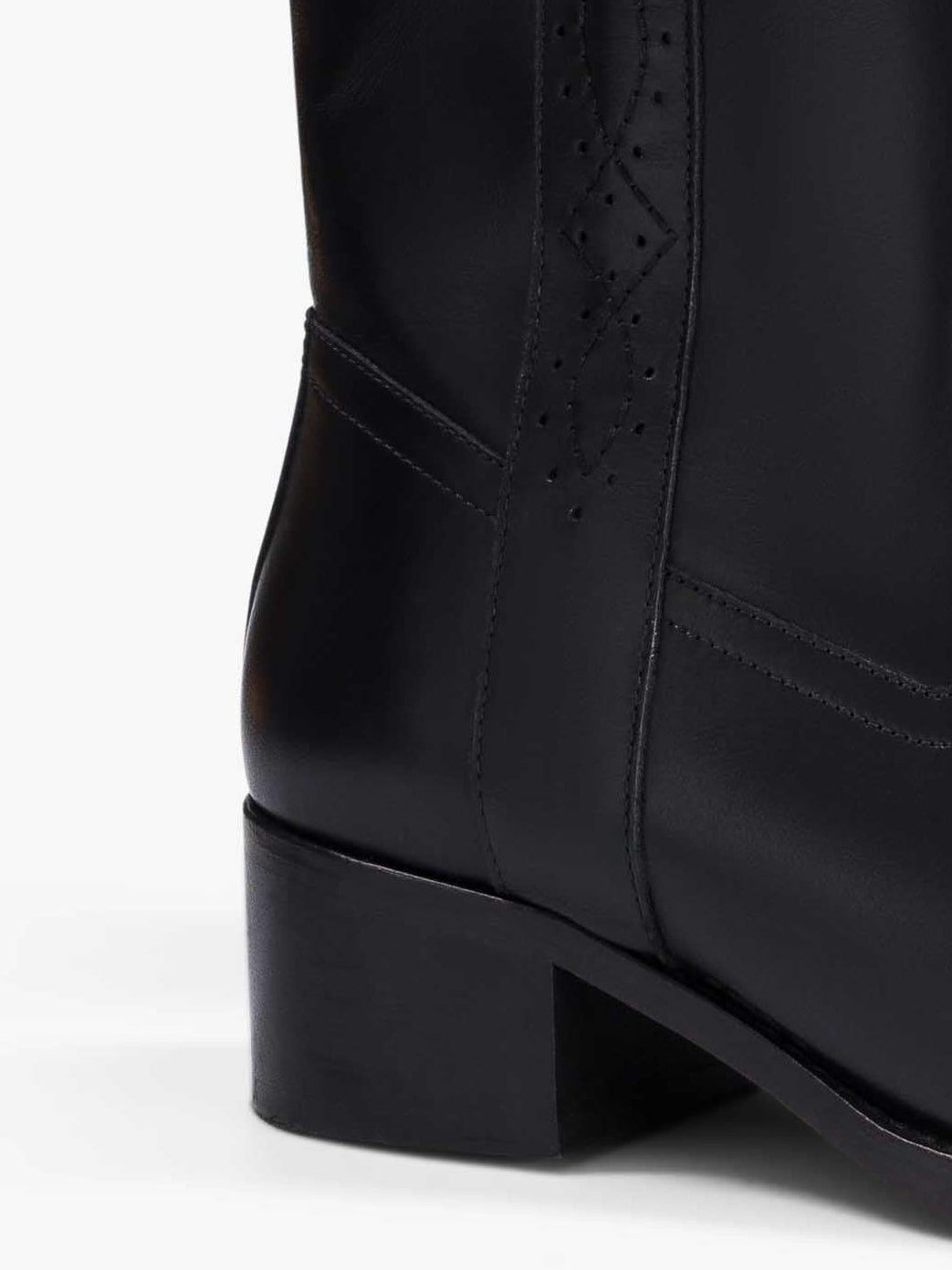 Socque-Paris-Botte-Dune-Basse-Cuir-Noir-Profil