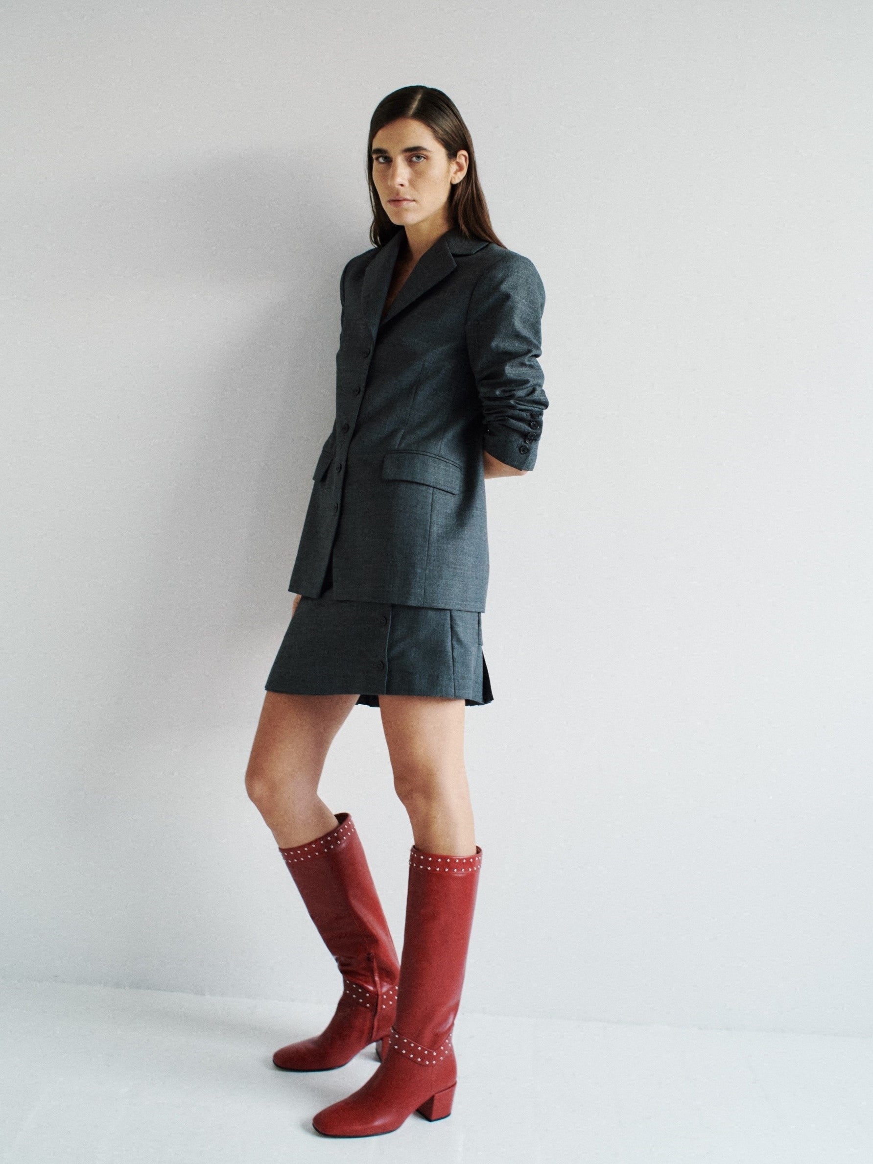 Socque-Paris-Botte-Rita-Rouge-Portee