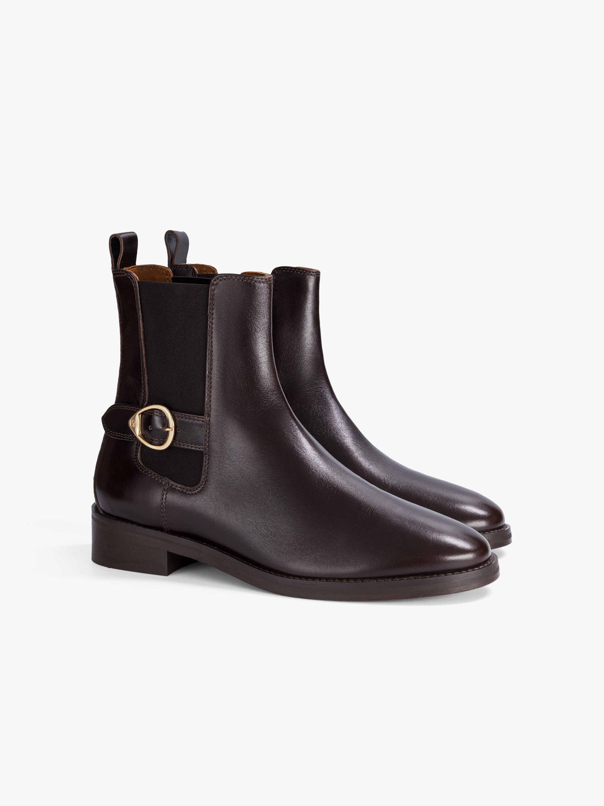 Socque-Paris-Bottine-Chelsea-Camden-Cuir-Chocolat-Profil