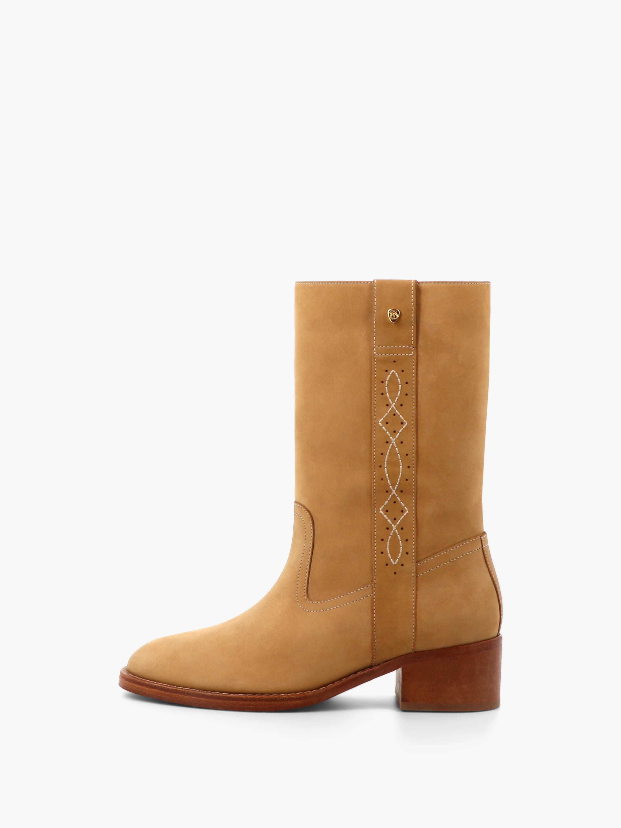 Socque-Paris-Dune-Daim-Sable-Bottine-Camarguaise-Talon-Profil