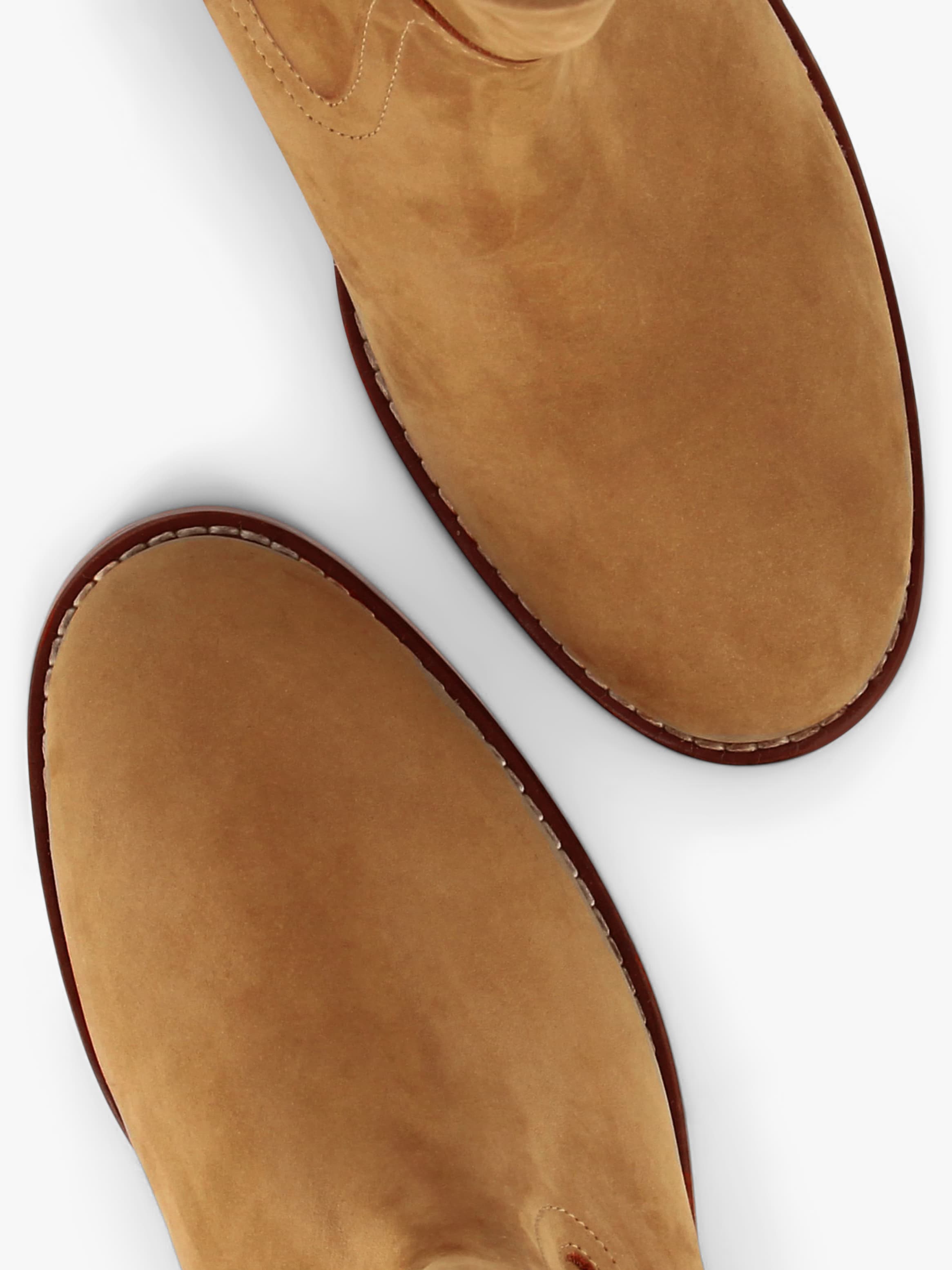 Socque-Paris-Dune-Daim-Sable-Bottine-Talon-Top-Detail