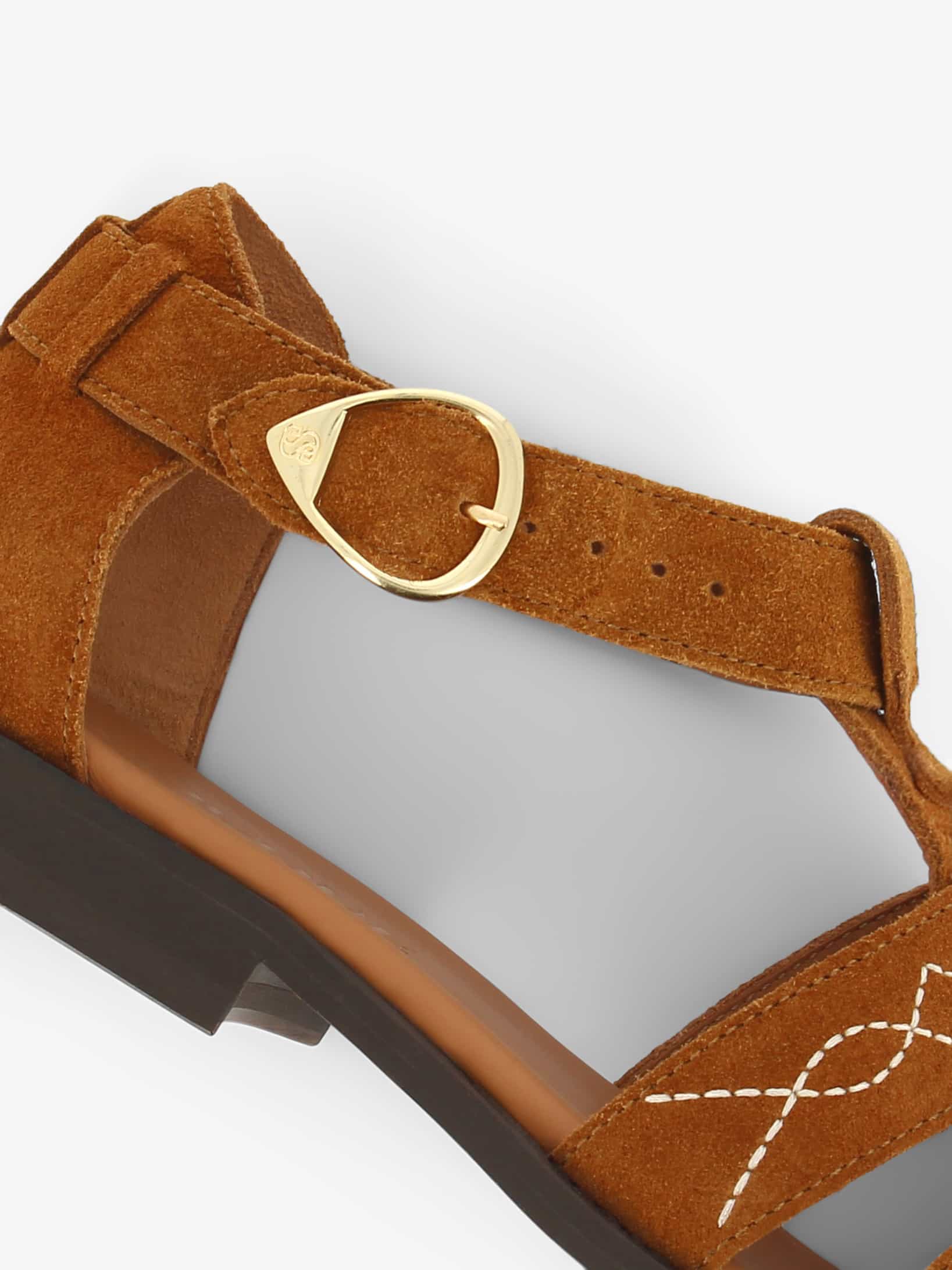 Socque-Paris-Fisherman-Ponza-Daim-Camel-Creme-Detail-Profil