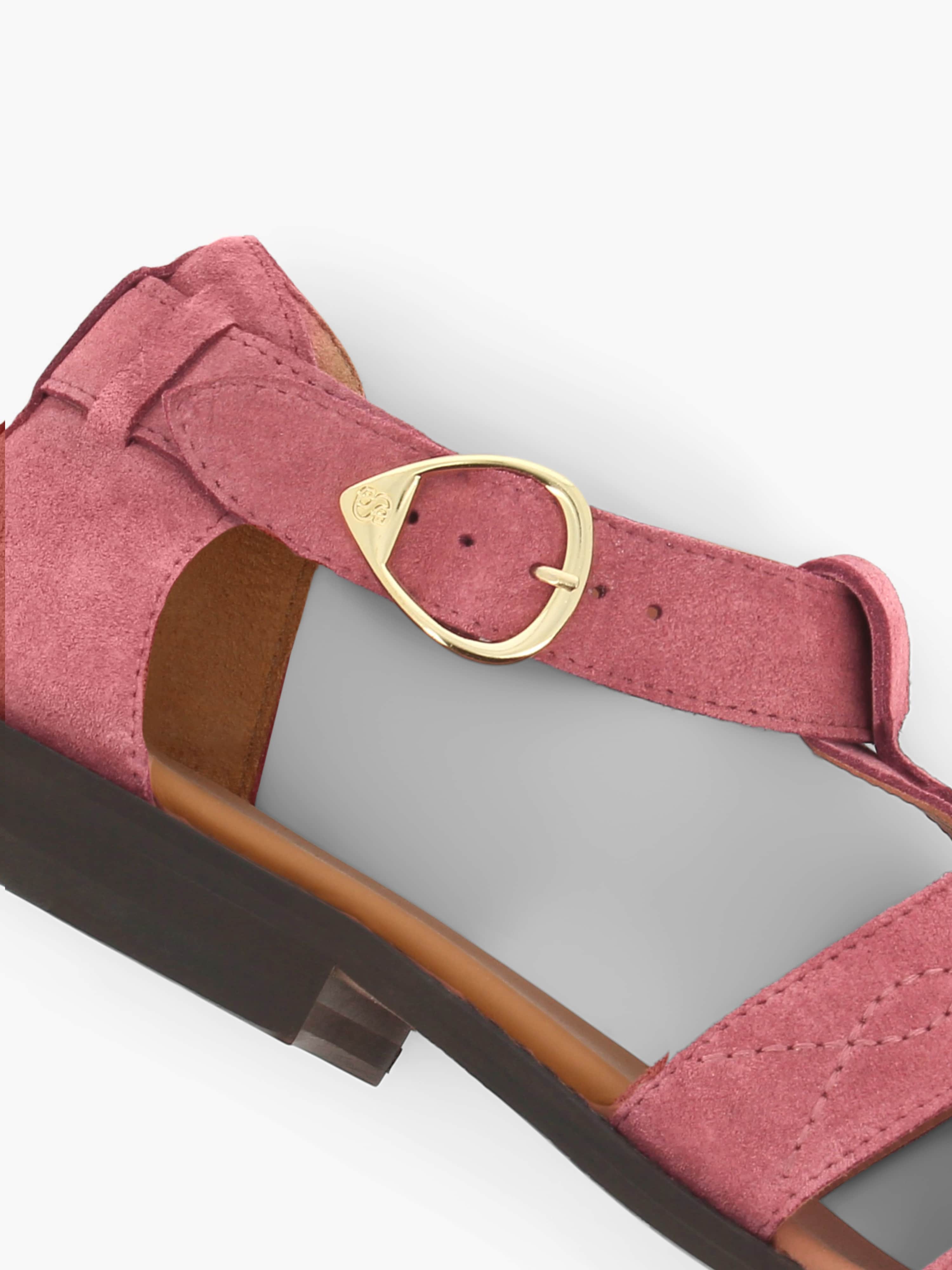 Socque-Paris-Sandale-Fisherman-Daim-Rose-Detail