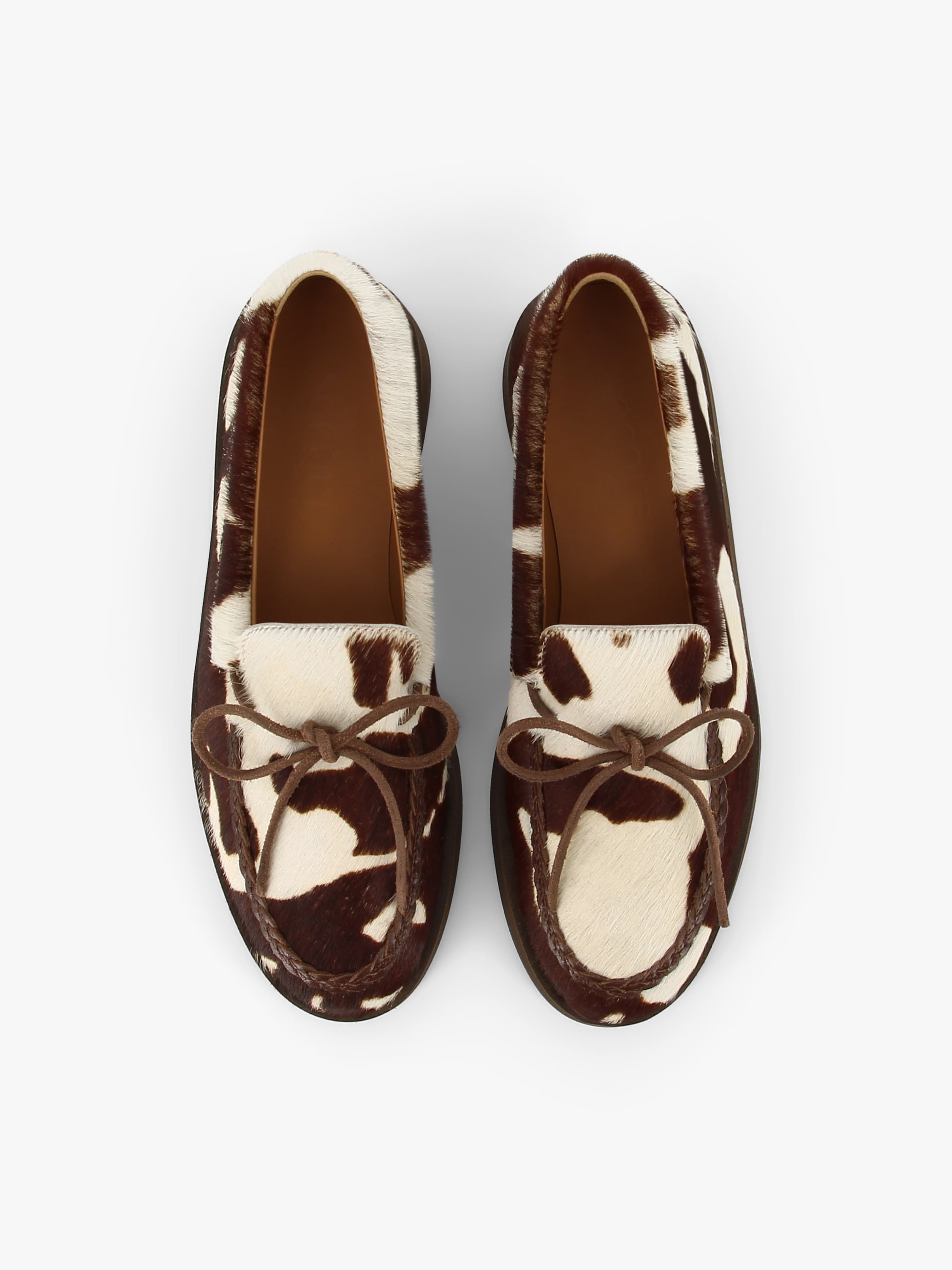 Socque-Paris-Totem-Cuir-Vache-Mocassin-Vue-Top