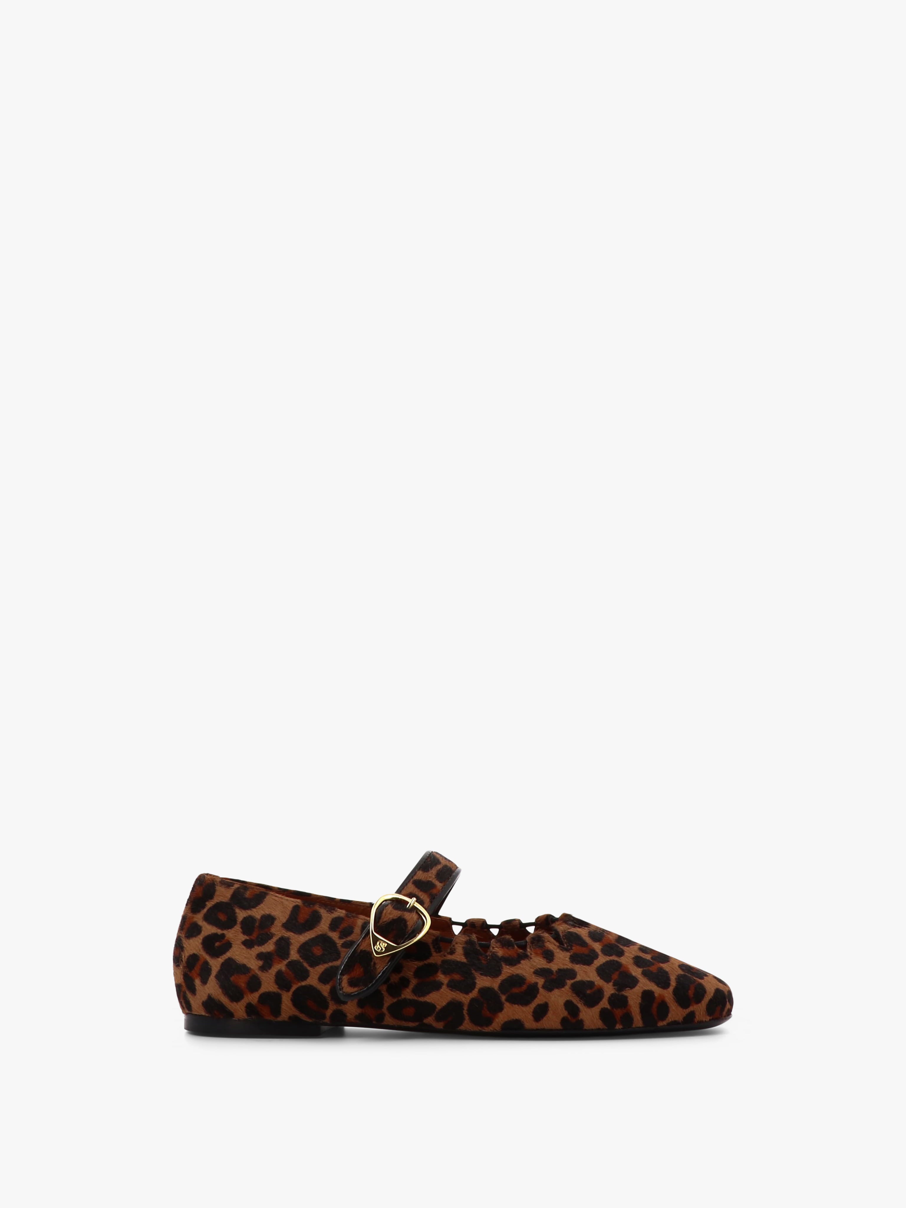 Socque-ballerine-plate-Ginger-leopard-profil