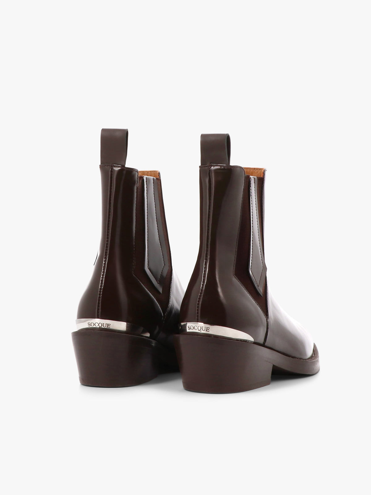 Socque-bottine-chelsea-Clyde-polido-marron-back