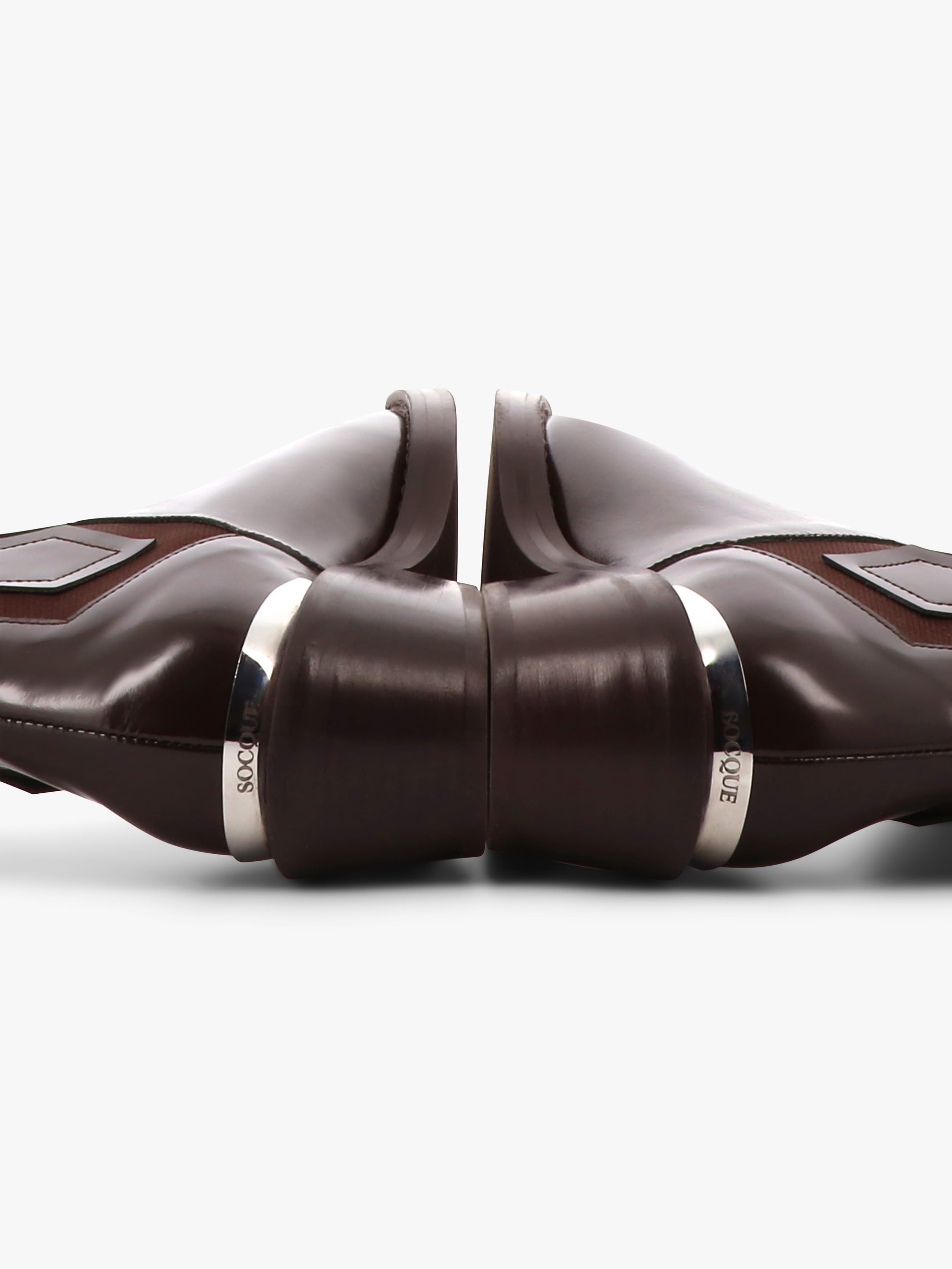 Socque-bottine-chelsea-Clyde-polido-marron-detail