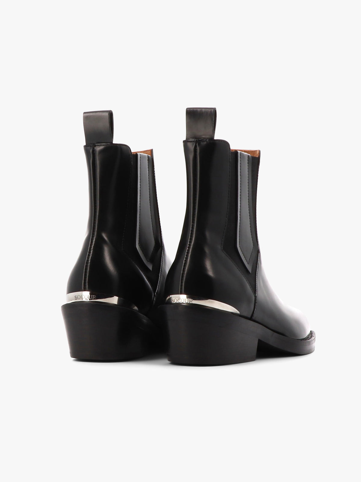 Socque-bottine-chelsea-Clyde-polido-noir-back-detail