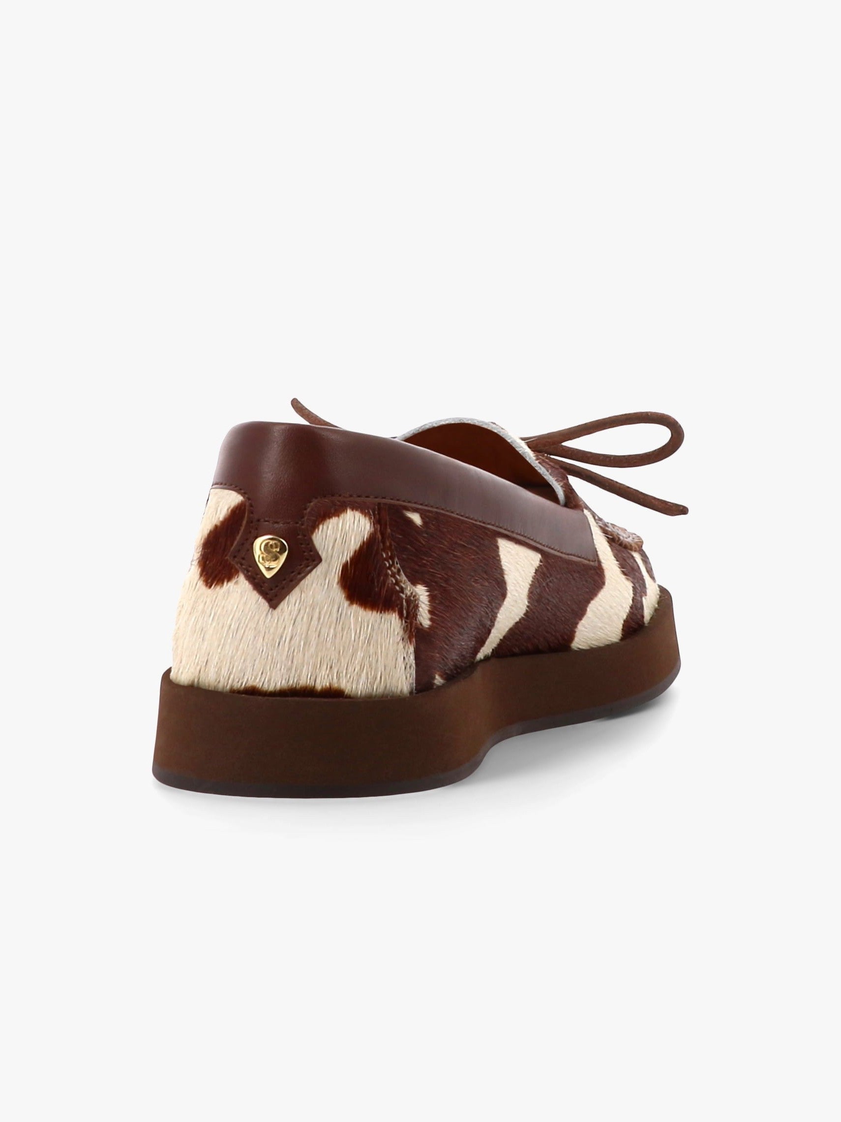 Socque-Totem-Moccasin-indien-Cuir-vache-imprime-back