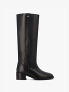 Socque-Dune-Cuir-Noir-Botte-Camarguaise-Talon-Profil