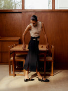 Socque-Paris-Ballerine-Babies-Ginger-Cuir-Lisse-Noir-Portee