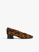 Socque-Paris-Ballerine-Escarpin-Moune-Cuir-Pony-Leopard-Profil