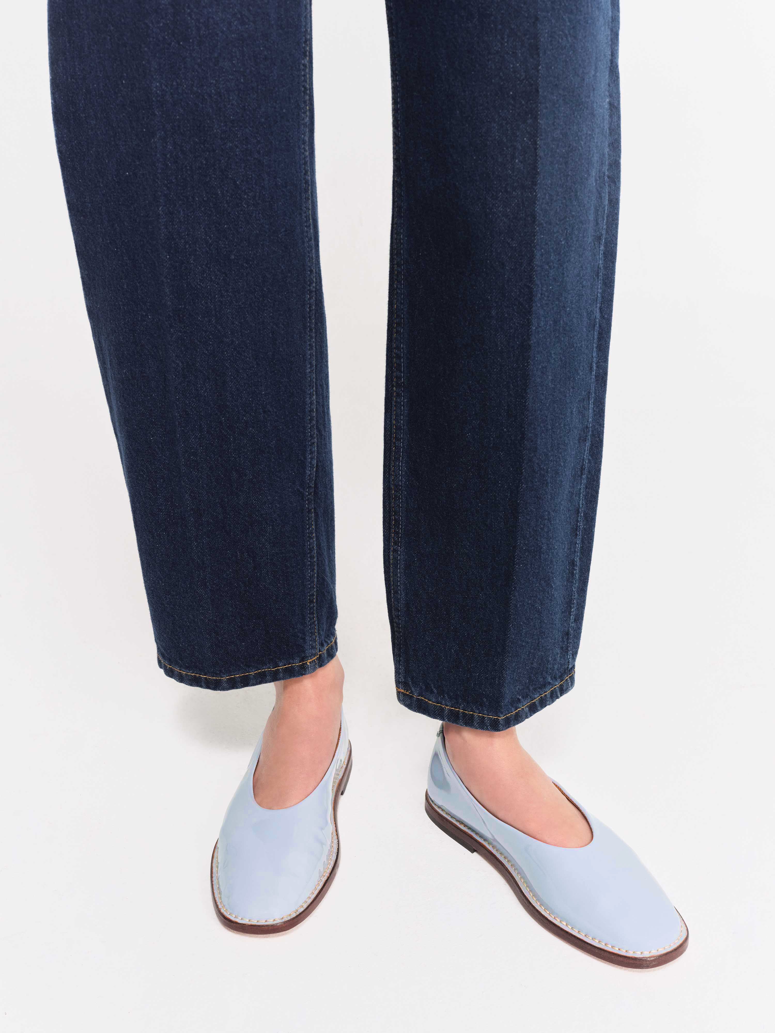 Socque-Paris-Ballerine-Etche-Vernis-Ciel-Porte