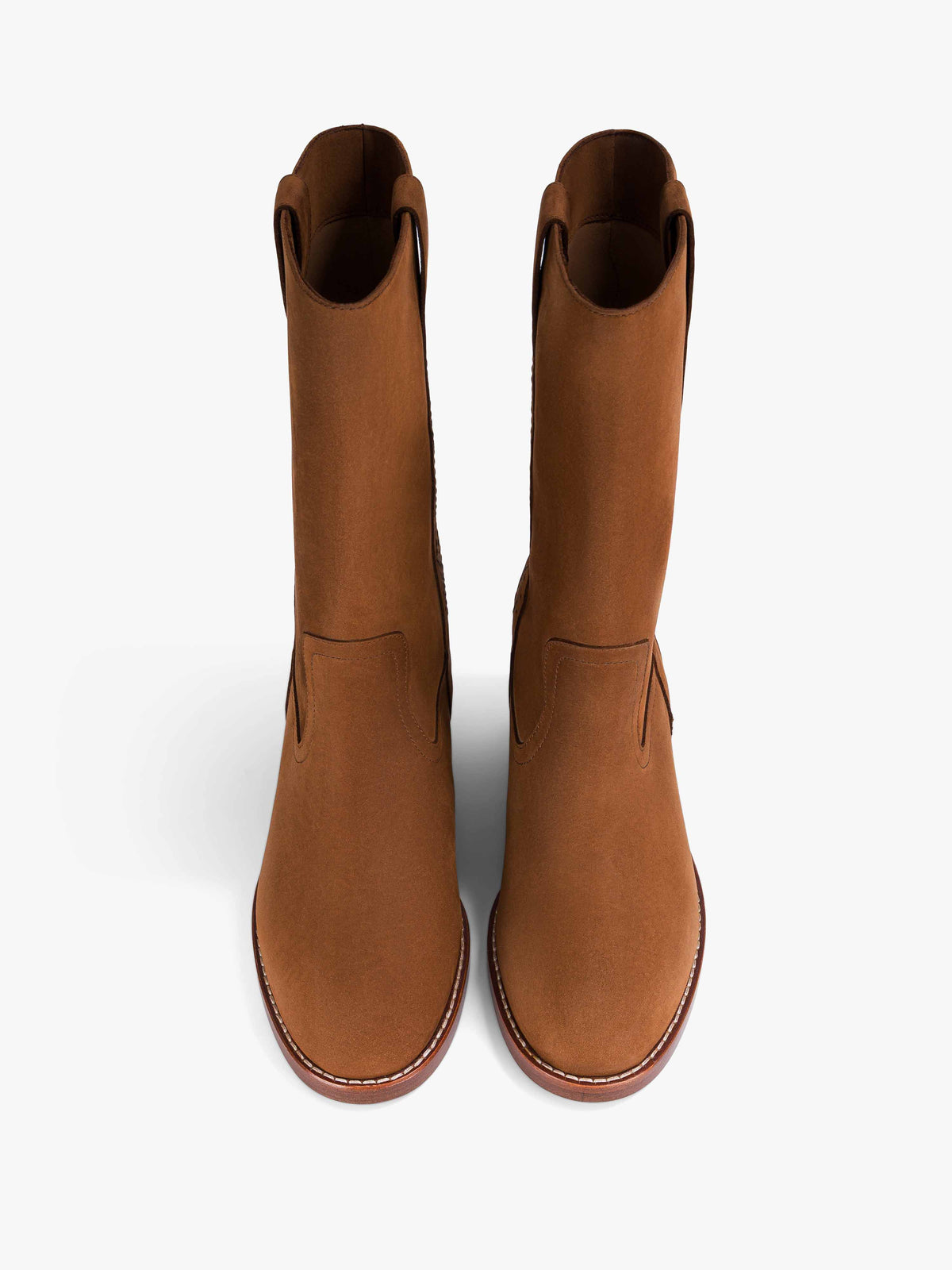 Socque-Paris-Botte-Dune-Nubuck-Brandy-Front