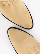 Socque-Paris-Botte-Haute-Daim-Sable-Talon-Detail