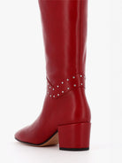 Socque-Paris-Botte-Rita-Rouge-Detail