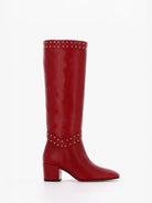 Socque-Paris-Botte-Rita-Rouge-Profil