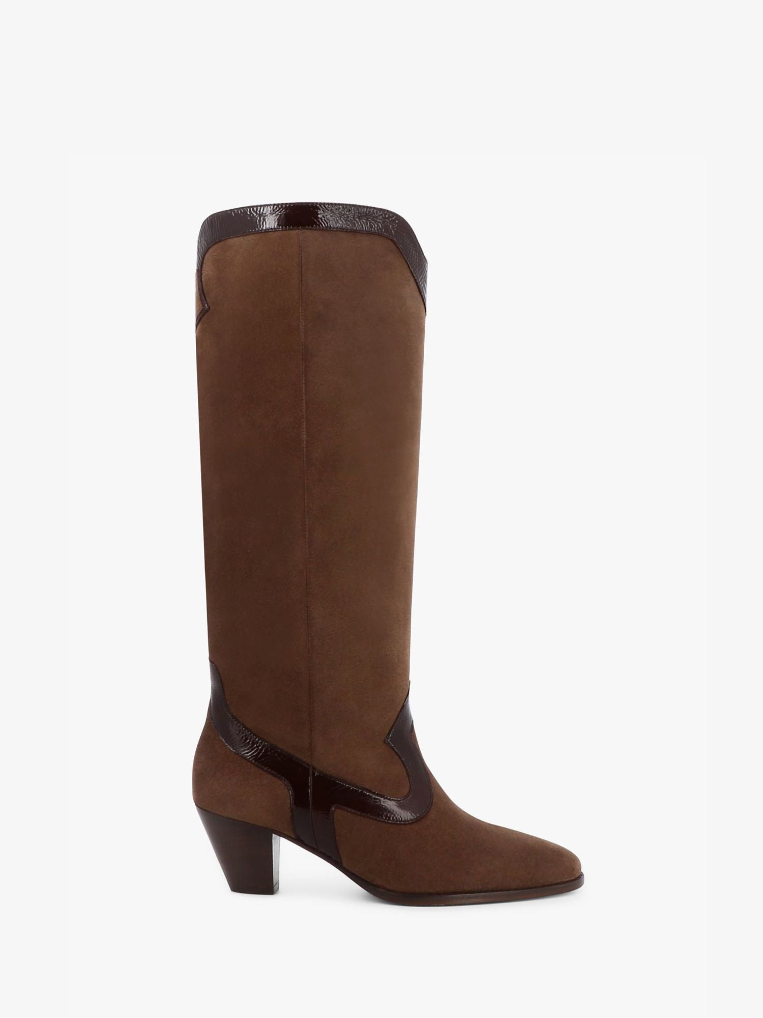 Socque-Paris-Botte-Santiag-Dakota-Marron-Noisette-Profil