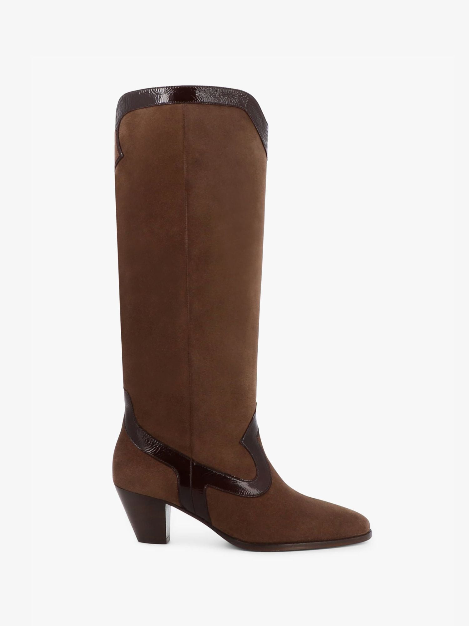 Socque-Paris-Botte-Santiag-Dakota-Marron-Noisette-Profil