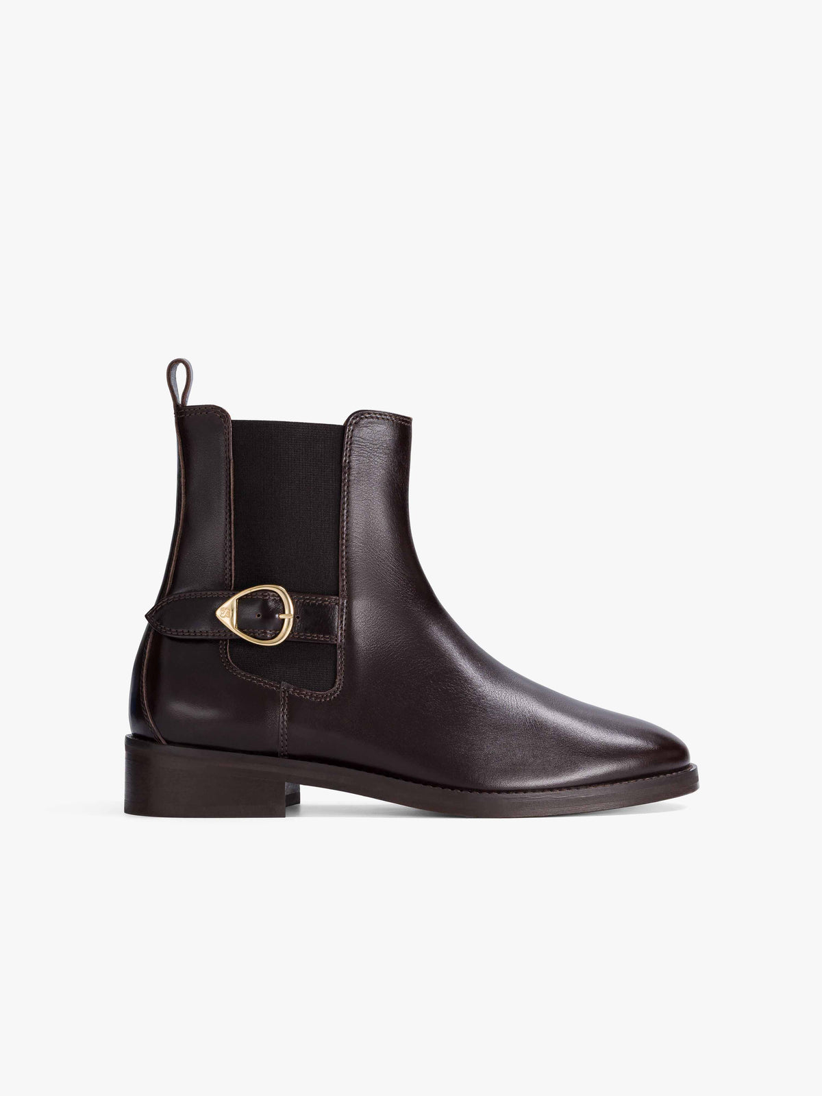 Socque-Paris-Bottine-Chelsea-Camden-Cuir-Chocolat-Profil