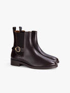Socque-Paris-Bottine-Chelsea-Camden-Cuir-Chocolat-Profil