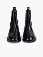 Socque-Paris-Bottine-Chelsea-Camden-Cuir-Noir-Front