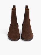 Socque-Paris-Bottine-Chelsea-Camden-Daim-Chocolat-Front
