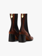 Socque-Paris-Bottine-Talon-Cliff-Cuir-Stretch-Python-Back