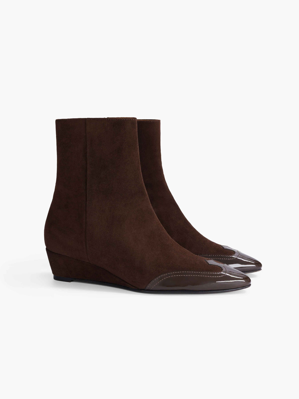 Socque-Paris-Bottine-Talon-Joan-Daim-Chocolat-Profil