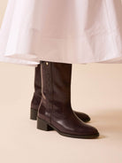 Socque-Paris-Dune-Marron-Bottine-Camarguaise-Talon-Portee