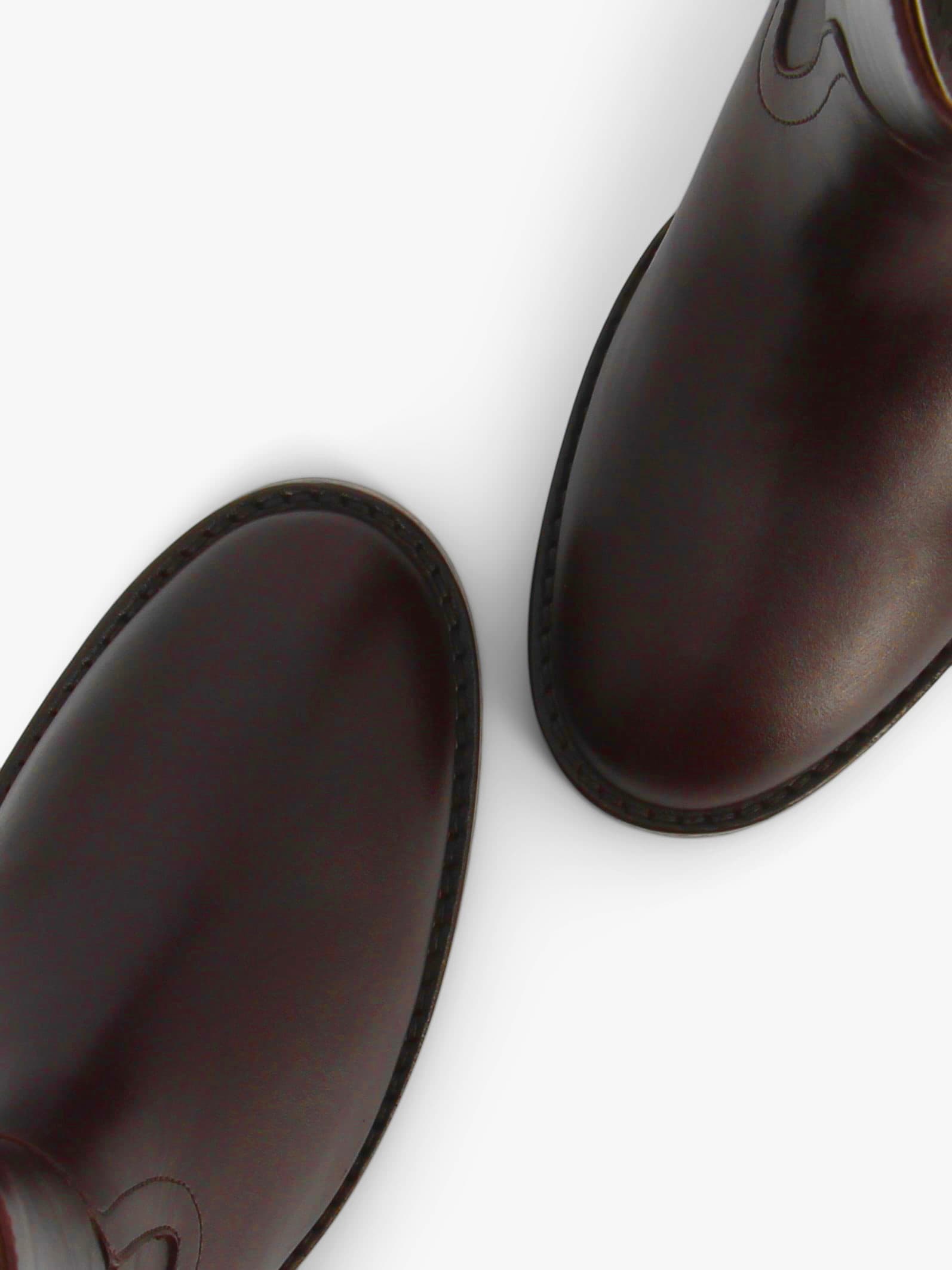 Socque-Paris-Dune-Marron-Bottine-Camarguaise-Talon-Top