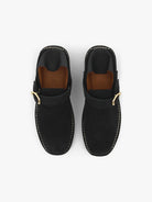 Socque-Paris-Lucca-Daim-Noir-Mule-Vue-Top