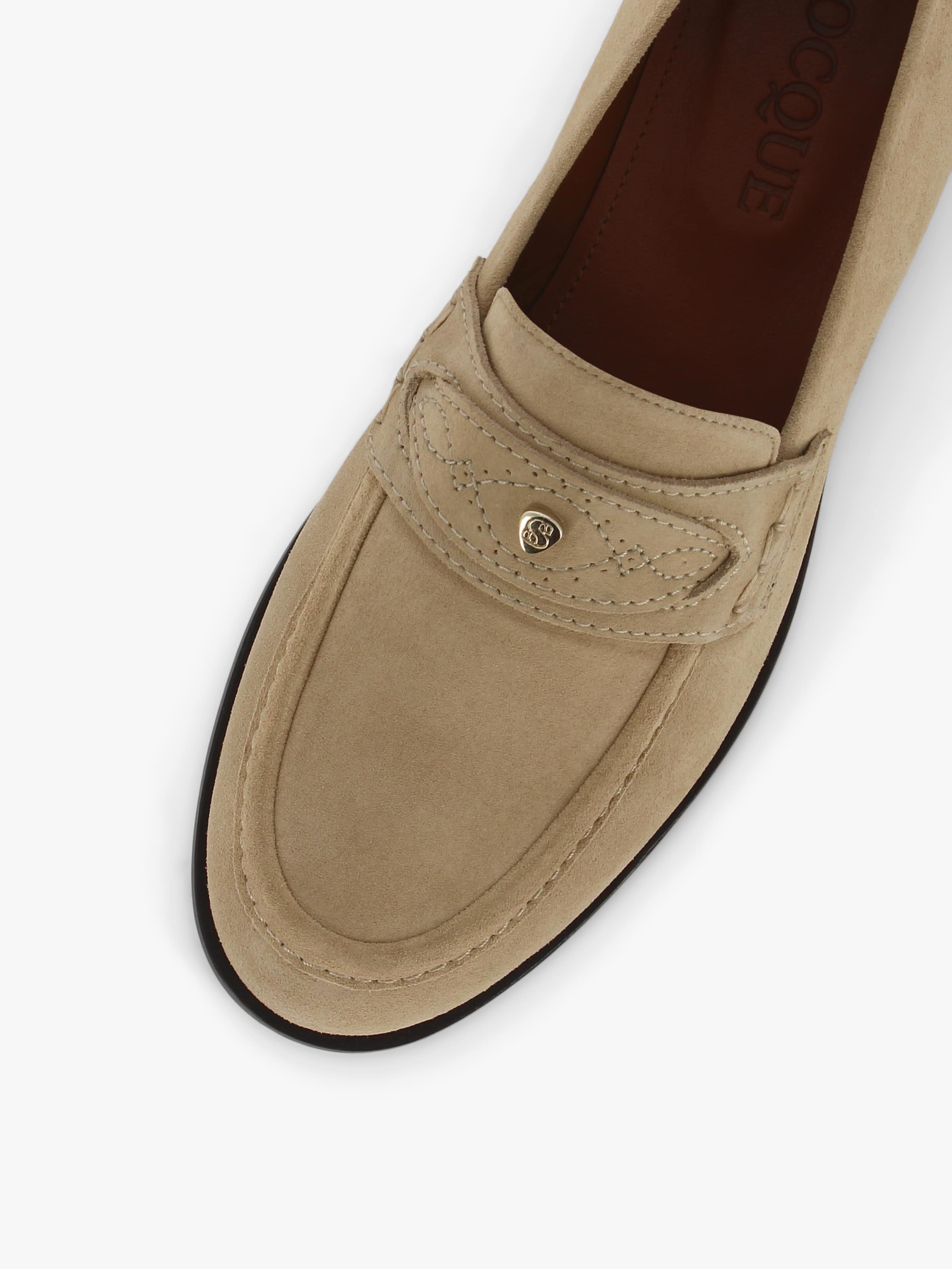 Socque-Paris-Mocassin-Ringo-Taupe-Top-Zoom-Avant