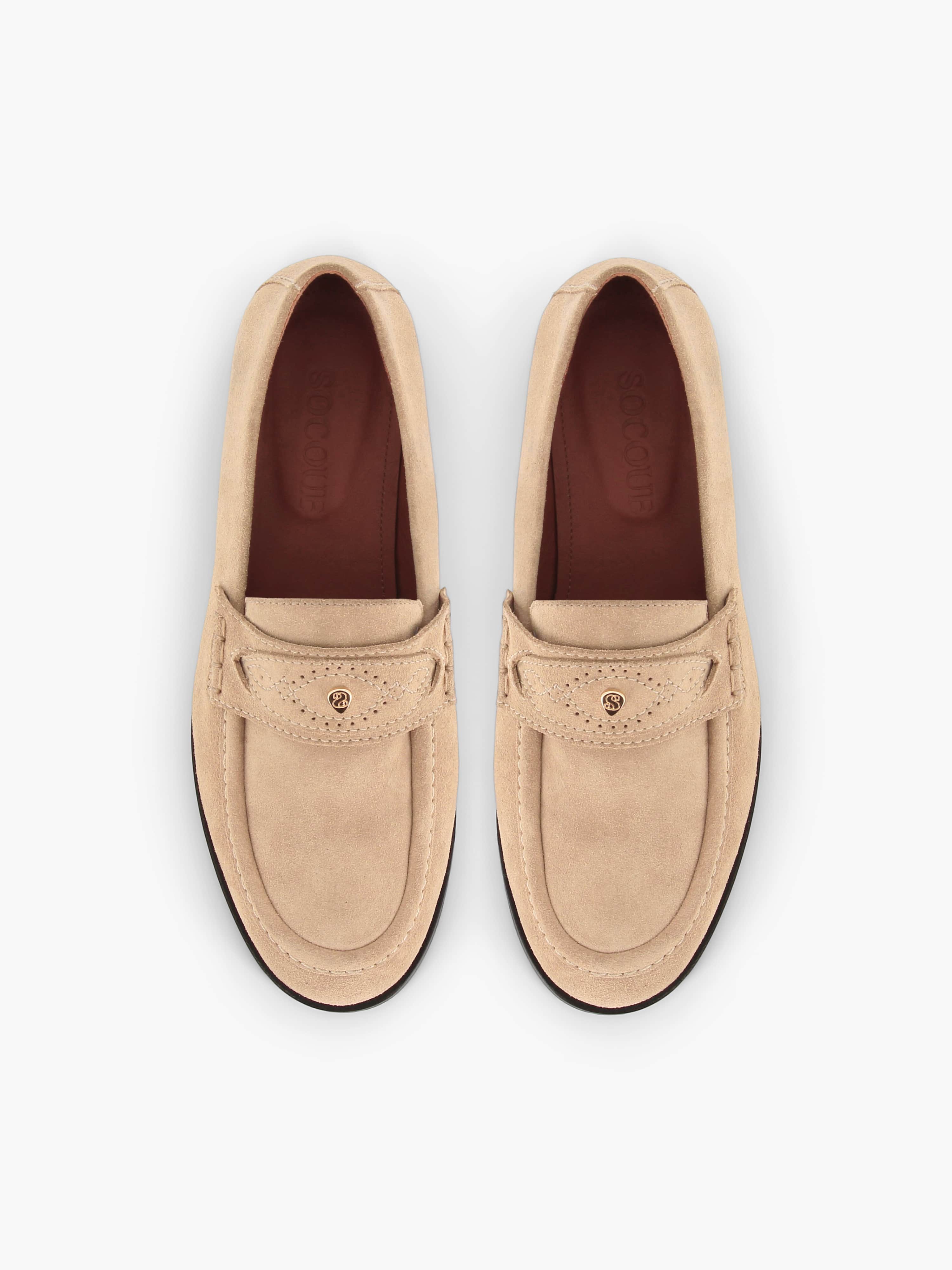 Socque-Paris-Mocassin-Ringo-Taupe-Top