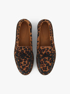 Socque-Paris-Mocassin-Totem-Cuir-Leopard-Vue-Top