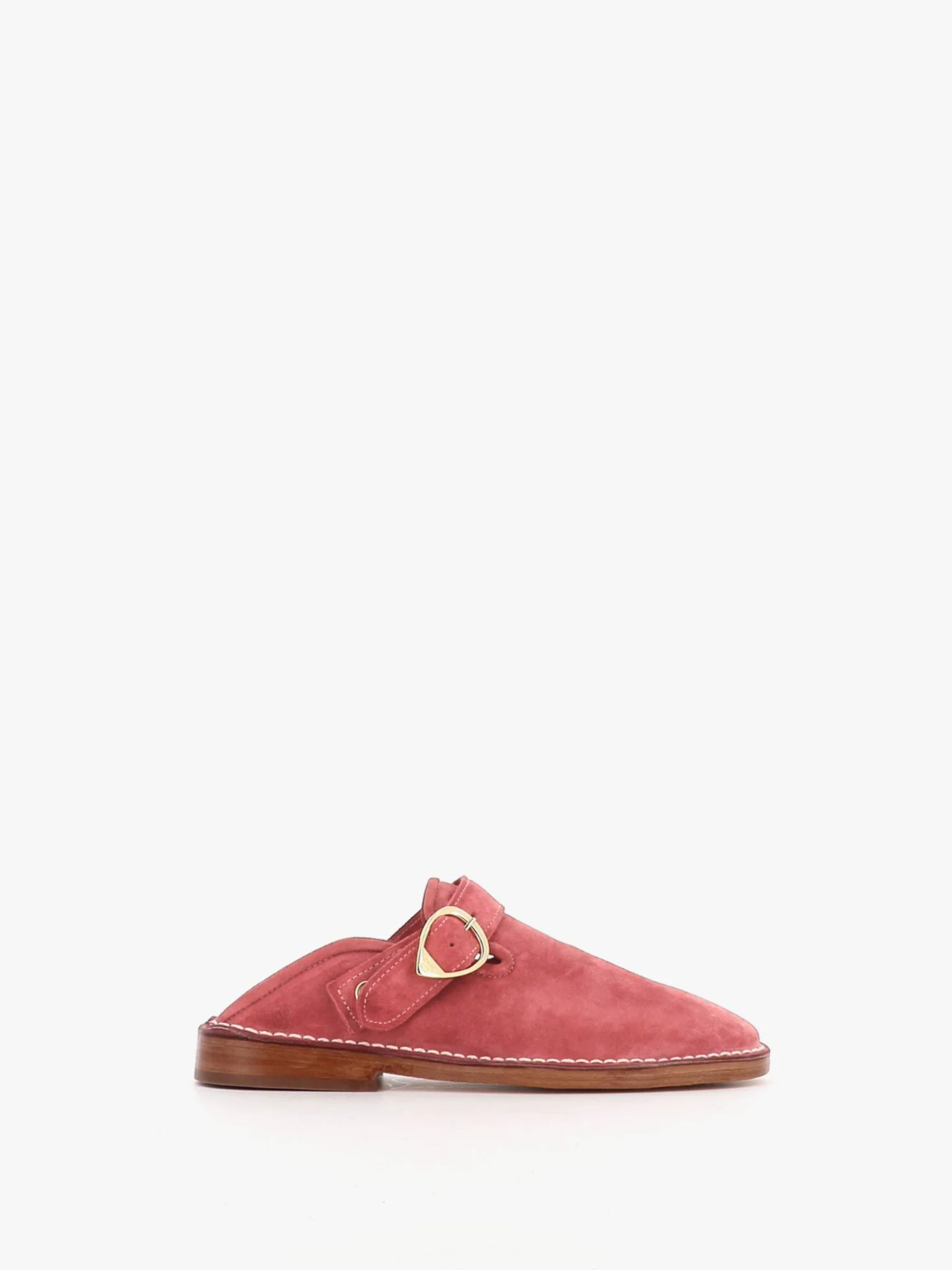 Socque-Paris-Lucca-Mule-Daim-Rose-Profil