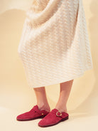 Socque-Paris-Mule-Lucca-Framboise-Portee