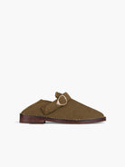 Socque-Paris-Mule-Mocassin-Lucca-Daim-Kaki-Profil_1
