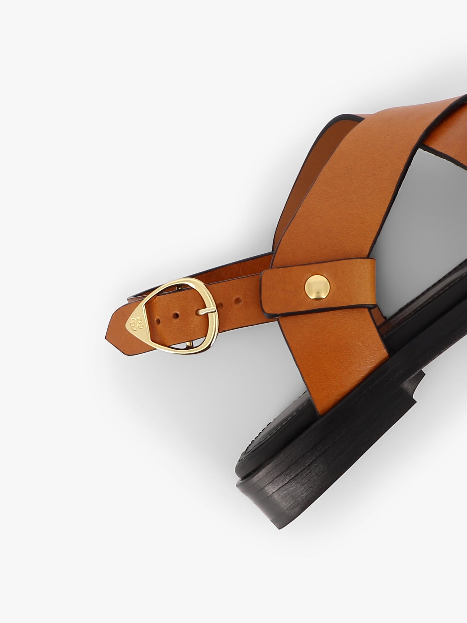 Socque-Paris-Sandale-Calie-Cuir-Vegetal-Camel-Detail