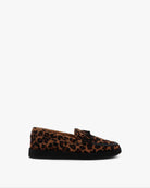 Socque-Totem-Moccasin-indien-Cuir-leopard-imprime-profil