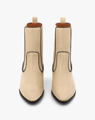 Socque-abbey-Santiag-cuir-creme-noir-front