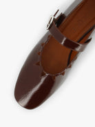 Socque-ballerine-maryjane-plate-ginger-cuir-marron-vernis-vue-details